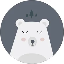 Mylb Европейский геометрический круглый ковер для гостиной Детская спальня коврики и ковры компьютерный стул напольный коврик ковровое покрытие для раздевалки