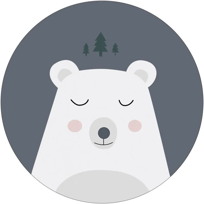 Европейский геометрический круглый ковер mylb для гостиной детской спальни