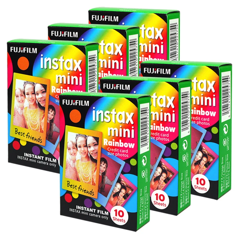 Fujifilm Instax Mini Rainbow Instant 60 пленка для Fuji Mini 7 s 8 8+ 9 25 50 s 70 90 300 SP-1 2 принтера