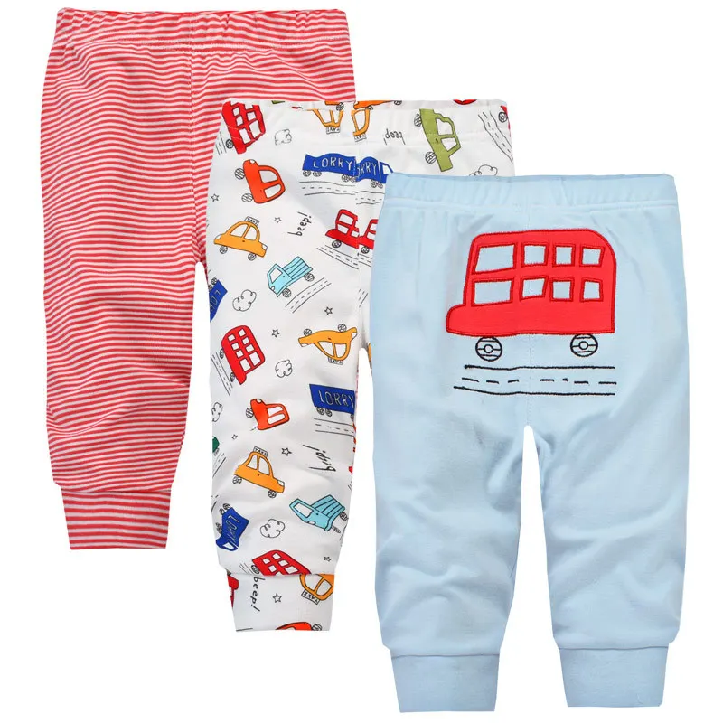 Комплект из 3 предметов для мальчиков и девочек, новые штаны на подгузник повседневные штаны длинные Хлопковые Штаны для малышей различные варианты