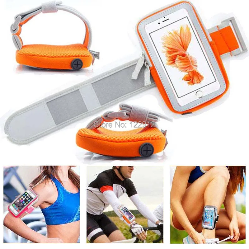 Universal Sport Running Riding Arm Band Case For Cell Phone Holder Zipper Bag-2