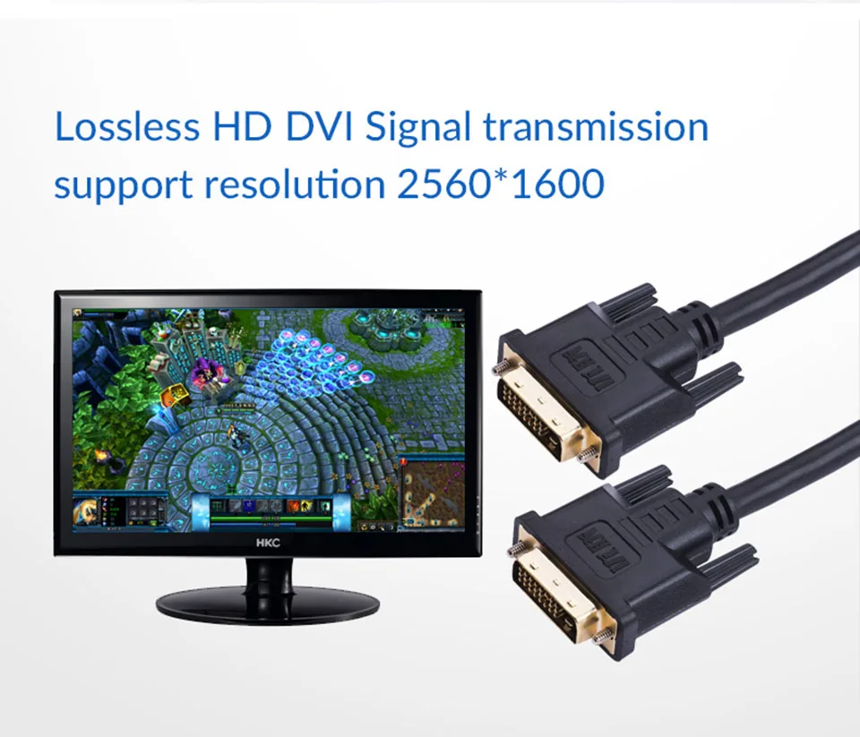 Unnlink DVI кабель DVI D 24+ 1 Pin UHD FHD 1080P 2560*1600@ 60 Гц 2 м/3 м/8 м/10 м 12 м для проектора компьютера ТВ монитора графическая карта