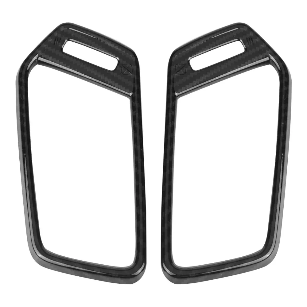 

2 pcs Car Carbon Fiber Style Front Side Air Outlet Frame Cover Trim for Honda Accord 2018 rusting corrosion resistance ABS Made