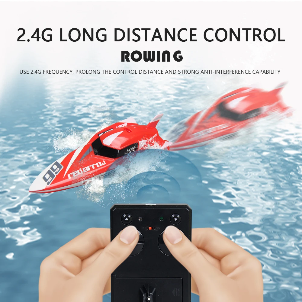 Kids Children Remote Control Boat Toys 4 Channels 2.4GHZ Mini Electric RC Boat Children Water Toys Exquisite Model Speedboat Toy