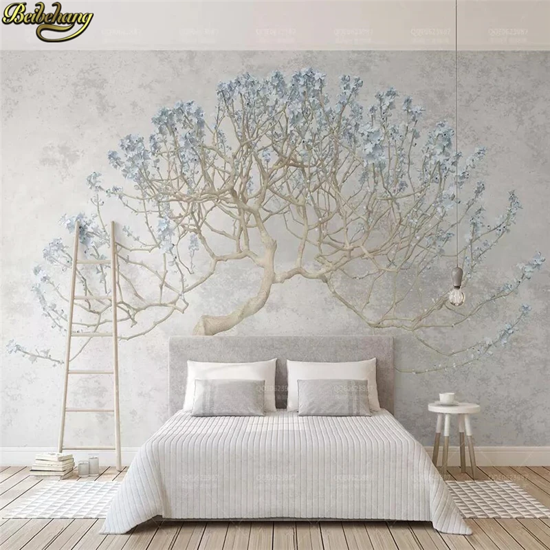 

beibehang Custom Photo wallpaper for bedroom walls Mural Backdrop 3D Wall Paper For Walls Nordic tree wall papers home decor