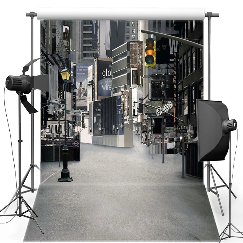 

TR Customize vinyl cloth print New York city street photo studio backgrounds for photocall portrait photography backdrops
