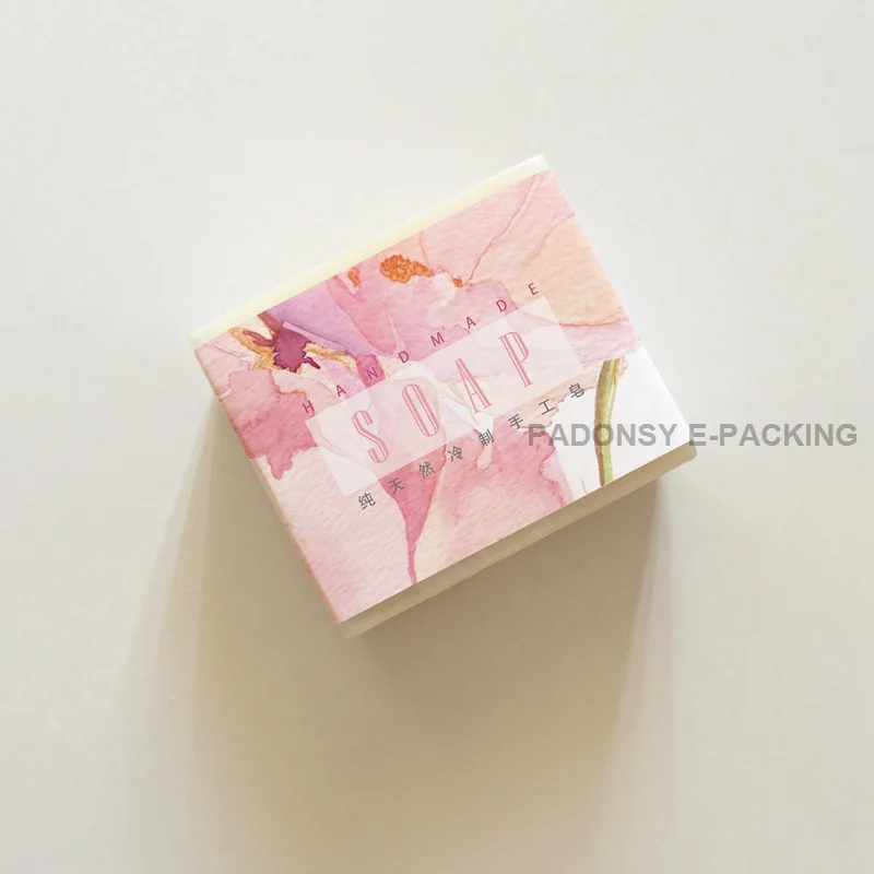 

Dream Pink Flower Printed Soap Packaging Paper Wrapping Paper for Handmade Soap Soap Waist Wrapping Paper