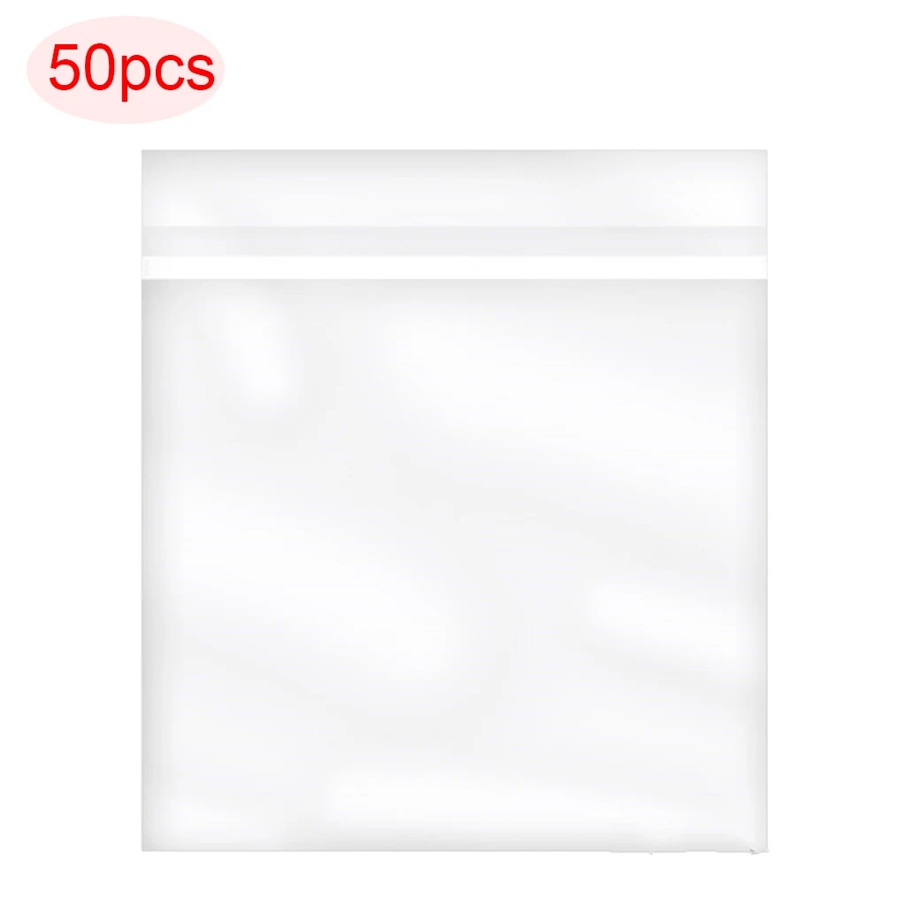 

50PCS OPP Gel Record Protective Sleeves Self Adhesive Bag For 7 Inches Vinyl Records Turntable Accessories