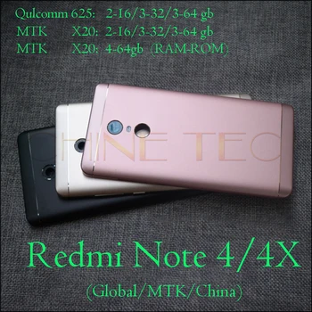

Original New for Xiaomi redmi Note 4 global &MTK version Redmi note 4X Rear Back Cover Battery Door Housing Replacement