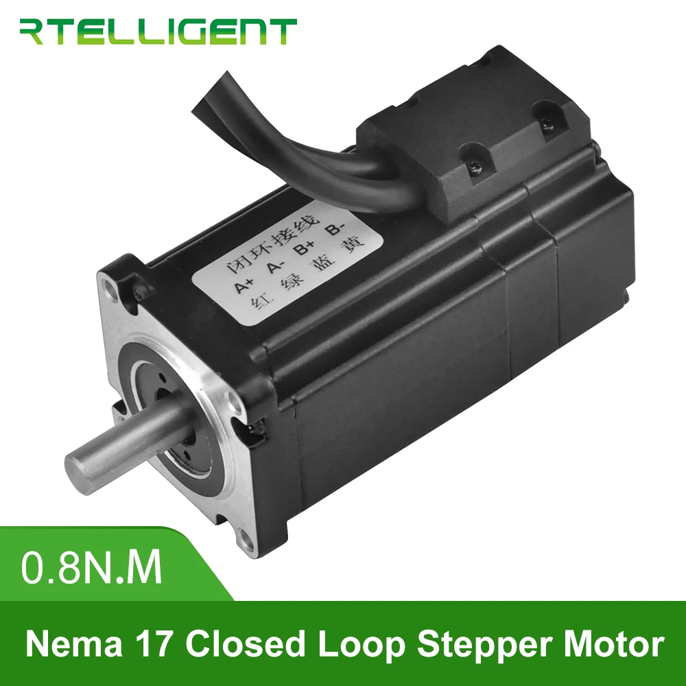 Rtelligent Nema 17 42A08EC 0.8N.M 2.8A 2 фазы Hybird ЧПУ замкнутый контур шаговый двигатель легкий сервопривод шаг-сервопривод с кодером