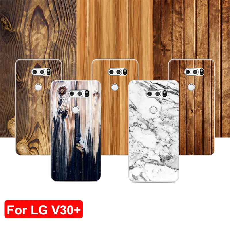 Чехол для LG V30 + H930DS с рисунком под дерево и камень чехол V30plus жесткая задняя крышка