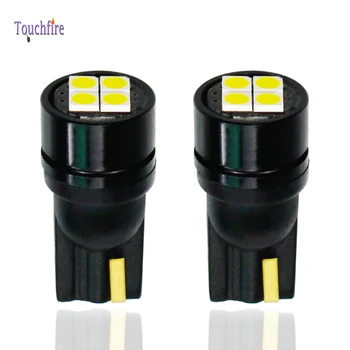 

100PCS T10 W5W Canbus 194 168 Car LED Car Bulb 3030smd 4LED No Error Reading Parking Side Marker Position Door Light wholesale