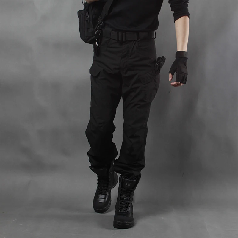 Pantalones militares de gran tamaño para hombre otoño primavera pesca escalada Trekking caza campamento táctico SoftShell senderismo pantalones militares hombre ejército Multi bolsillo