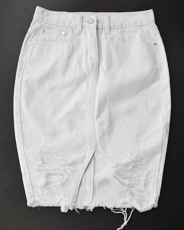 Новинка летние юбки карандаш Faldas джинсовые шорты Юбки Высокая талия джинсы женские брюки рваные джинсы для женщин брюки Jupe Femme