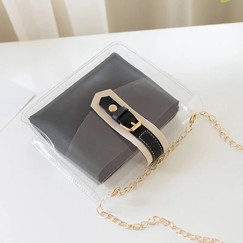 

Lady Transparent Jelly Pack Candy-colored Shoulder-slung Mobile Phone Child Package LT88