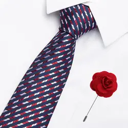 Галстук Классический для мужчин полосатый повседневное сладкий цветок одежда с узором галстуки-бабочки мужской хлопок тощий 7,5 см