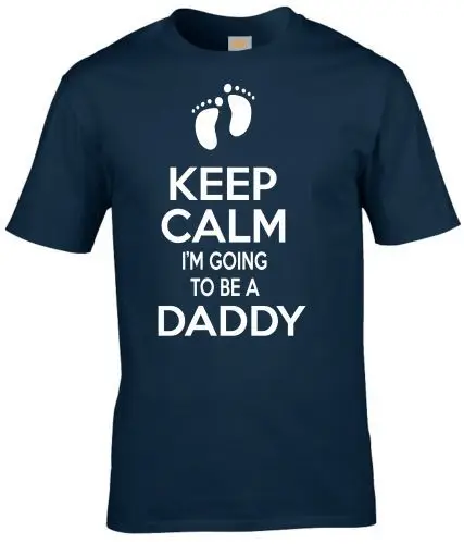 Keep Calm I'm to be a Daddy новая надпись &quotThe Walking DAD&quot детские подарки футболка мужские