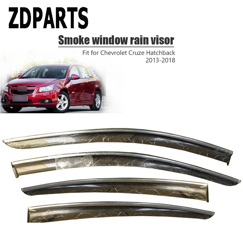 ZDPARTS 4 шт. автомобиль ветер отражатель солнце гвардии Дождь Ветер козырек Крышка Trim аксессуары для Chevrolet Cruze хэтчбек 2013