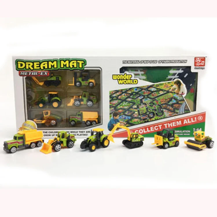 Mini-Toy-Car-Alloy-Model-Car-Farmer-Engnineering-Set-With-Crawling-Carpet-Floor-Mat-for-Early (3)