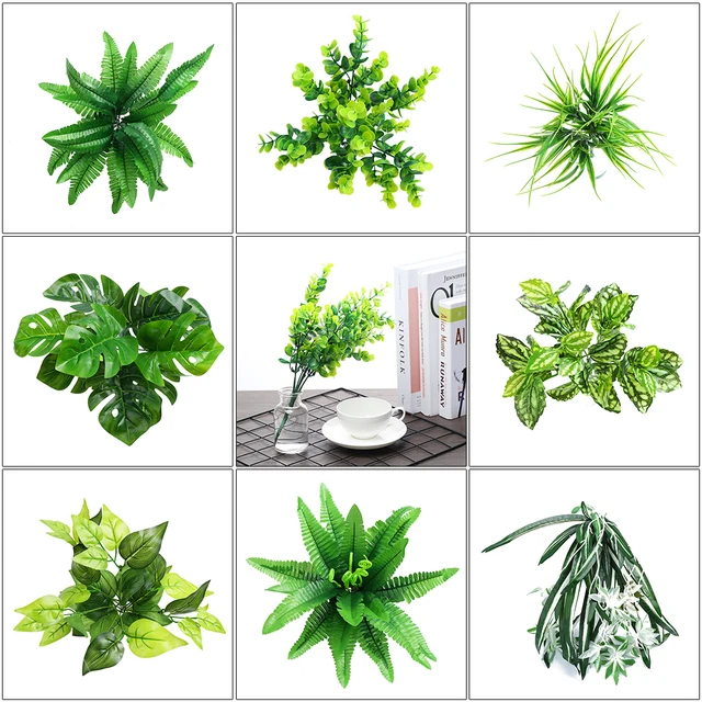 Artificial Plants Indoor Outdoor Fake Leaf Foliage Bush Home Office Artificial Plants Indoor Outdoor Fake Leaf Foliage Bush Home Office Garden Decor Plant Dome Wedding