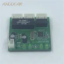 OME 3 порта коммутатор модуль PCBA 4 Pin Заголовок UTP PCBA модуль со светодиодный дисплеем винтовое отверстие позиционирование Мини ПК данные OEM завод