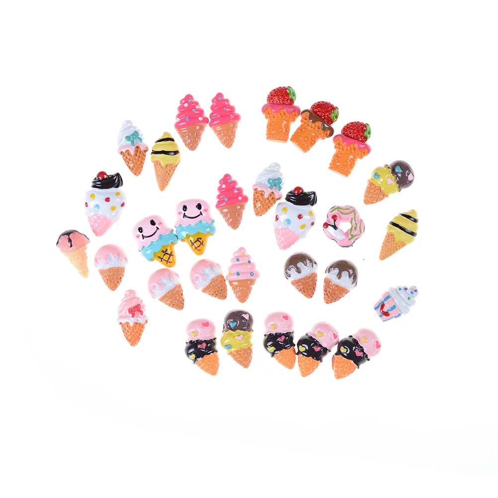5 шт. мороженое кукольный домик Декор сад Craft Орнамент миниатюрный телефон DIY Мини Мороженое кукольный домик Украшения 12*22 мм