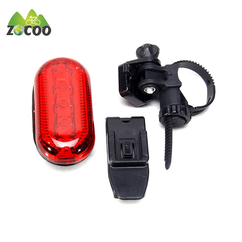 

Zocoo Beautiful Design Bike Bicycle Cycling 5 LED Warning Tail Rear Back Flash Light Lamp 3 Modes Waterproof Stylish Appearance