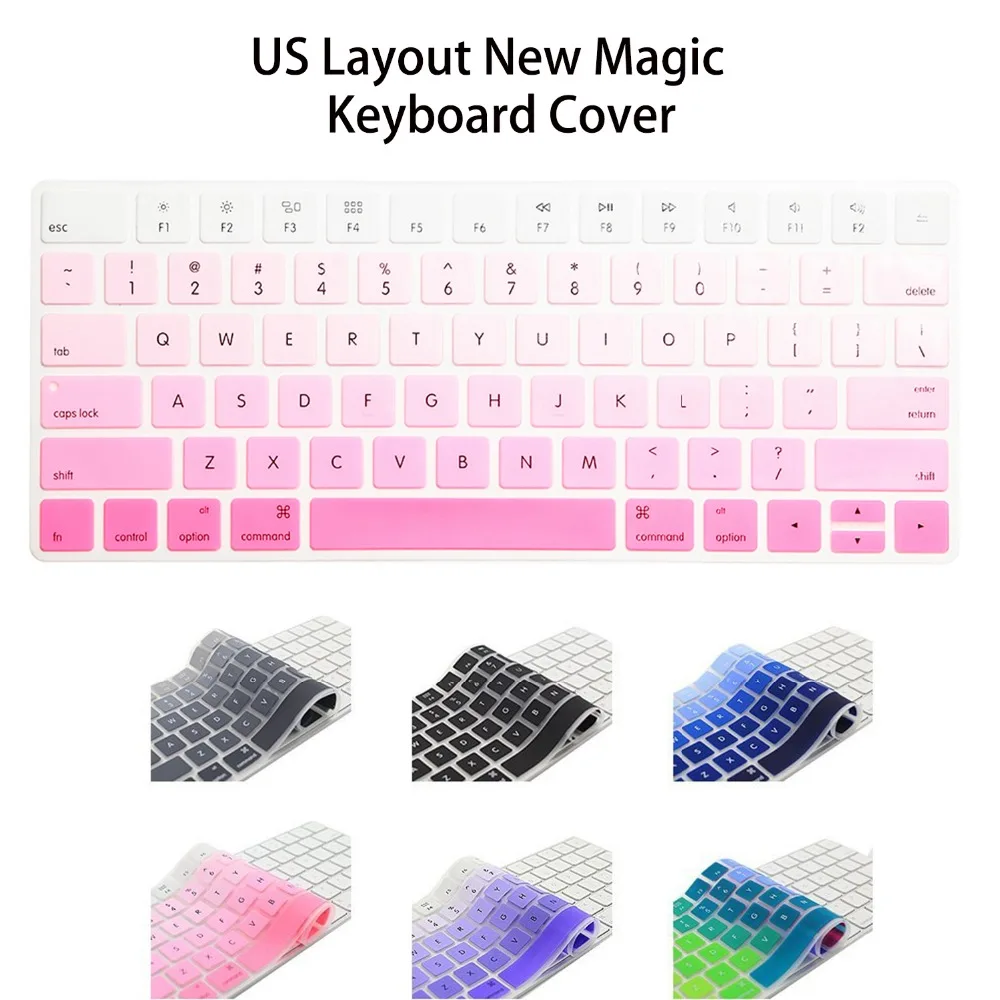 RYGOU Американская версия Английский алфавит силиконовый чехол для клавиатуры защитная кожа для Apple новая волшебная клавиатура 2 MLA22B/A выпуск