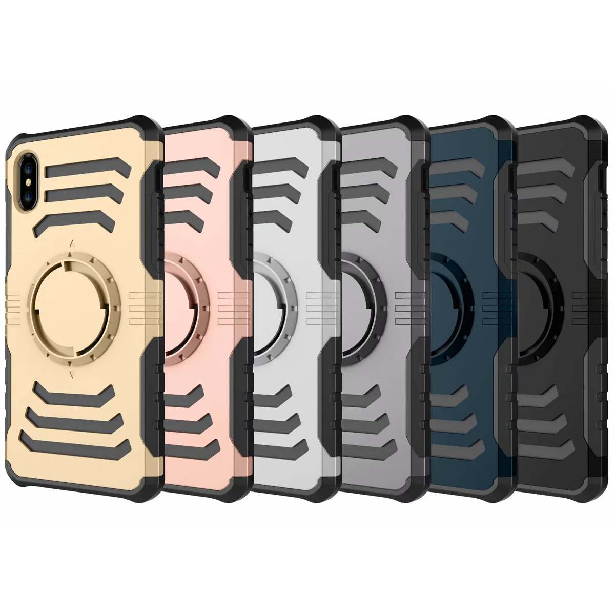 

Magnet Car Holder Hybrid PC+TPU Shockproof Hard Phone Case Sport Running Armlet Design Armor Cover for iPhone X 8 7 6 6S Plus