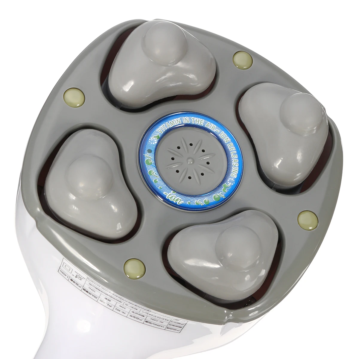 Electric Handheld Massager Four Head Machine Full Body Neck Vertebra Back Muscle Relax Vibrating De