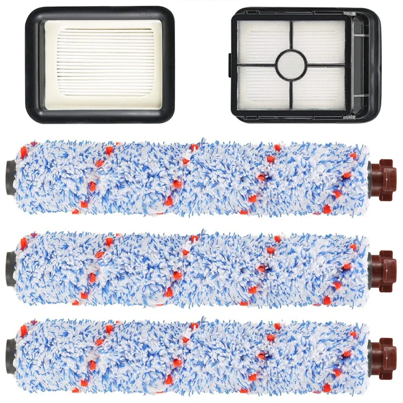 

Suitable For Bissell Crosswave 1785/2306 Series - 3 Pack Multi-Surface 1868 Brush Roll And 2 Pack 1866 Vacuum Filter