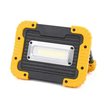 10 Вт COB Светодиодный прожектор для работы фонарик прожектор для кемпинга Встроенный перезаряжаемый литий-аккумулятор с USB для зарядки