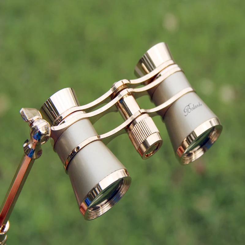 high quality Mini Opera Theater Glasses 3x25 Brass Coated Lens Binocular Telescope Gold Handle Glasses for Watching high quality Mini Opera Theater Glasses 3x25 Brass Coated Lens Binocular Telescope Gold Handle Glasses for Watching