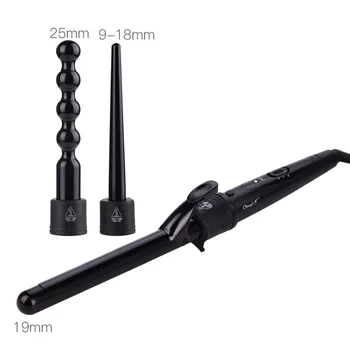 

3 In 1 Hair Curler Set for Hair Corrugation Rotating Hair Roller for Both Wet and Dry Use Temperature Adjusted 30