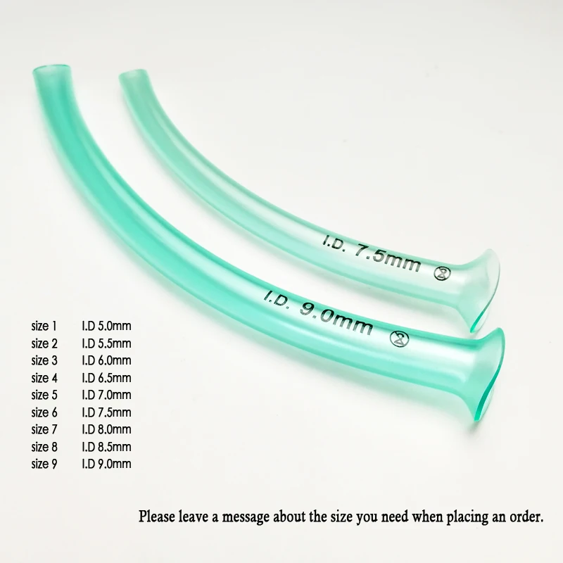 9pcs/lot Disposable Medical Sterilization nasopharyngeal airway nasal Breathe tube for First Aid or - 33029912944