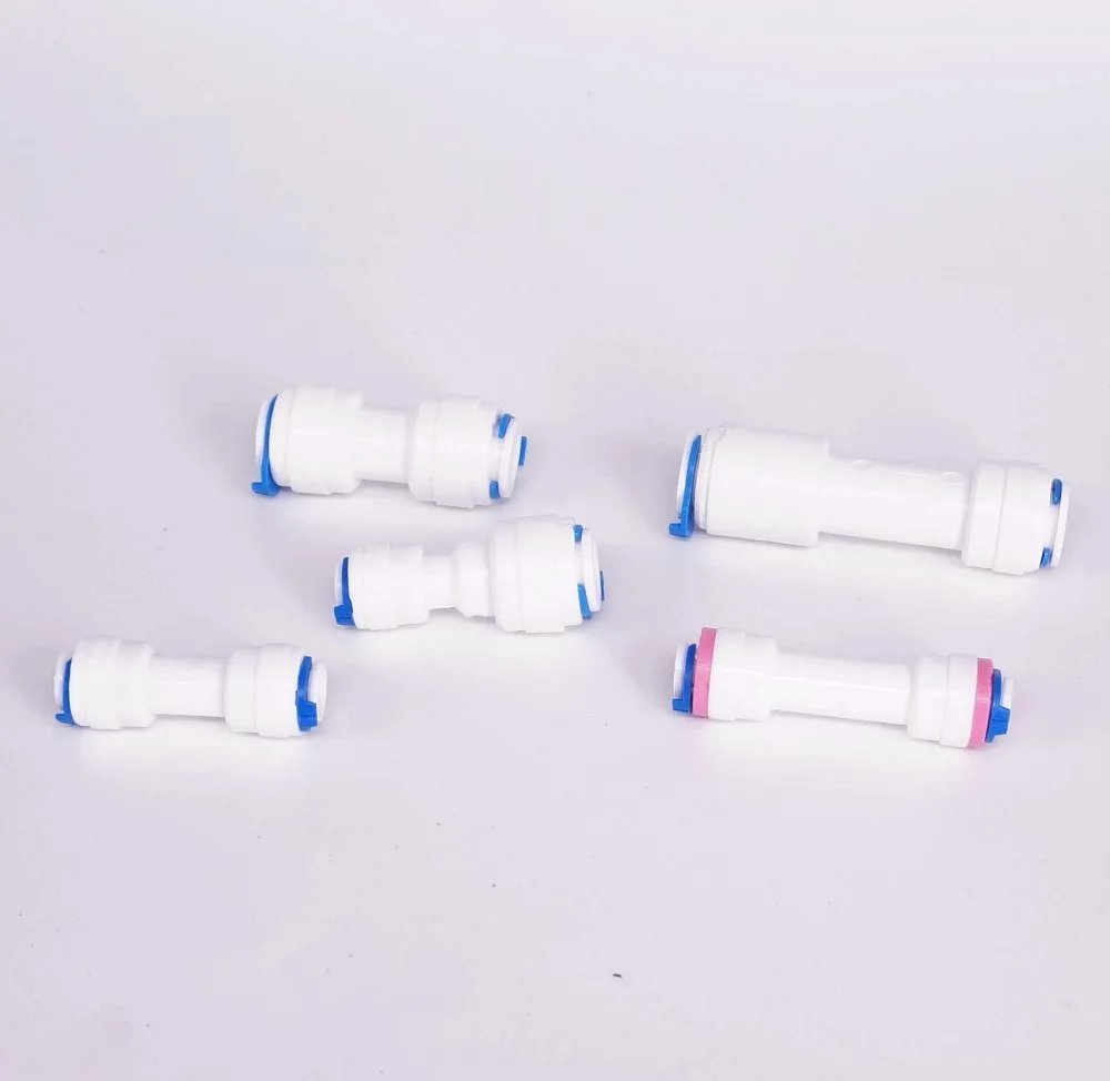 Hose Pipe Fitting Pipe Fitting Water Pipe Fitting Fit for 1/4" 3/8" OD Tube Pushfit Non-Return One Way Check Valve Connector Fitting Aquarium Reverse Osmosis RO Water dispenser