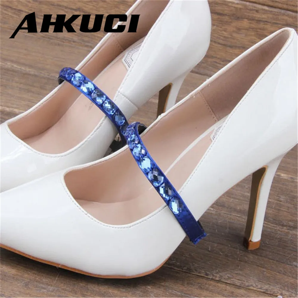 Buy 5 pairs Square Crystal Band Elastic Belt Of High