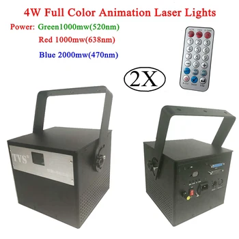 

4W Full Color Animation Laser Light Red Blue Green Laser Projector Lights DJ KTV Home Xmas Party Dsico LED Stage Lighting