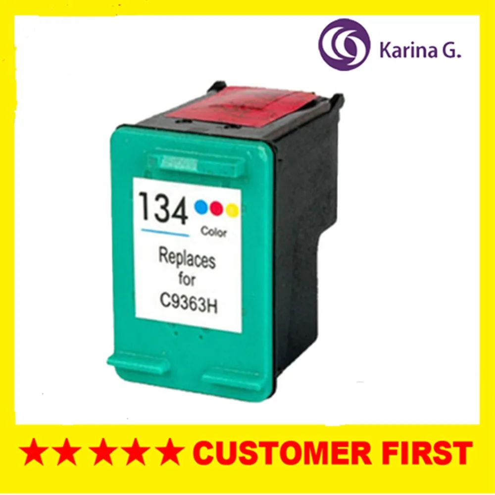 

1X  ink cartridge for HP 134 C9363H for hp134 Deskjet D4145 D4155 D4160 D4163 D4168 Officejet H470 H470wf K7100 K7103 K7108