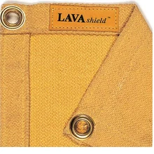 538 Цельсия сверхмощный вермикулит пропитанный экран сварщика стекловолокна с латунными люверсами Премиум сварочное одеяло