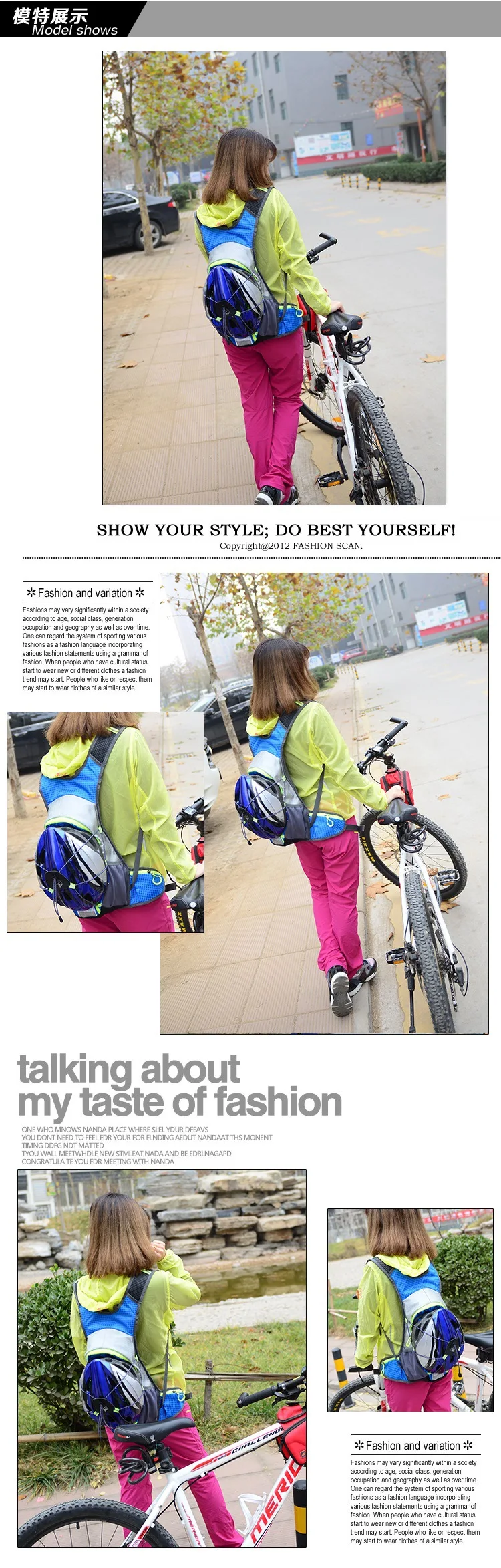 Спорт на открытом воздухе пешком Кемпинг Альпинизм внедорожный велосипедный рюкзак для женщин водонепроницаемый велосипедный может