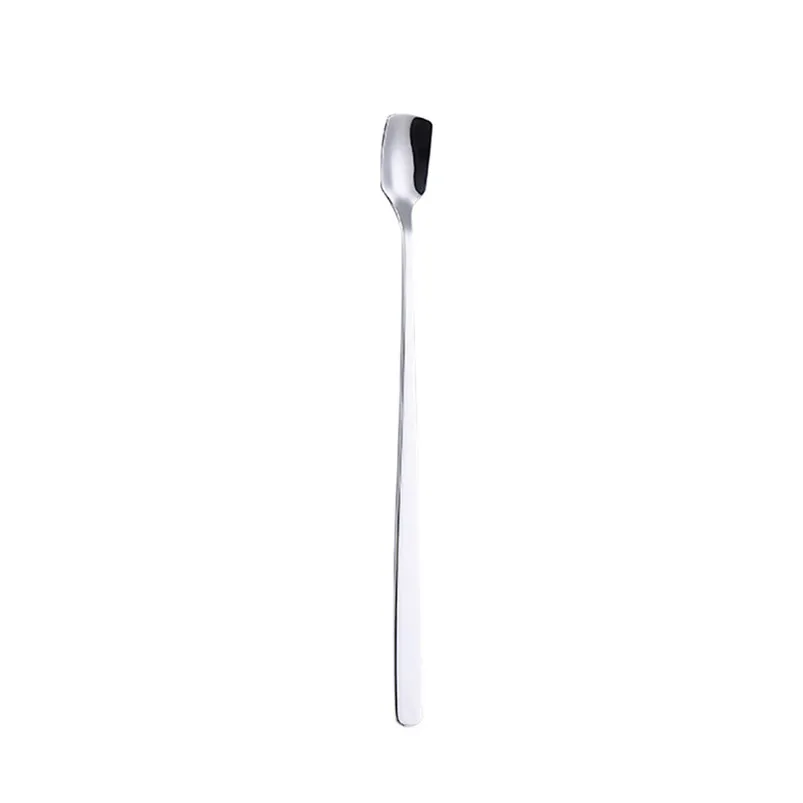 Stainless Steel Long Teaspoon Stir Spoons Coffee Tea Spoon Flatware Drinking Tools Unique Creative Appearance 40JY154