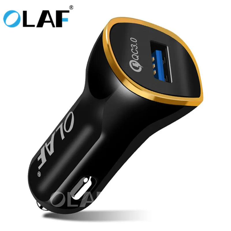 

OLAF Quick Charge 3.0 Car Charger 5V 3A QC3.0 QC2.0 Fast Charging Car-charger Mobile Phone Charger For iPhone X 8 7 Samsung S9