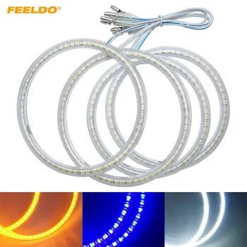 

FEELDO4Pcs/Set Auto SMD Angel Eyes Light Halo Ring For Lada Priora Headlight Lamp