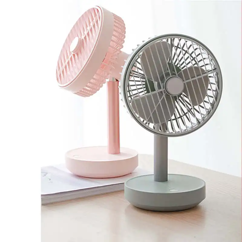 

Protable Fan USB Mini Electric Fan Oscillating fan 4-Speed Wind Electric Summer Paper Fans Party Decorations Round 19apr26