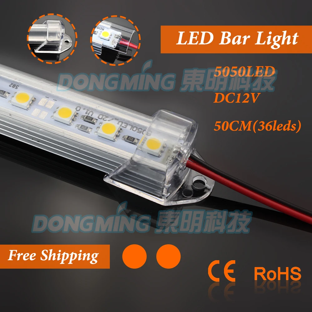 Luzes Led Bar u perfil pc láctea/limpar cover Base : Cunha