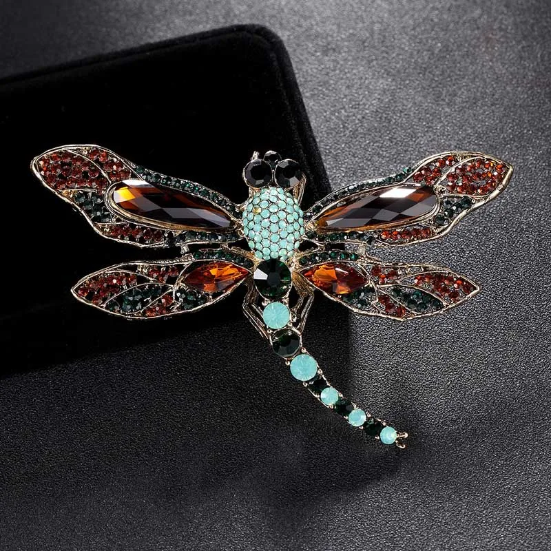 

Cute Dragonfly Brooch Pins Men Luxury Brand Christmas Hijab Accessories Women Wedding Broches Bouquet Brand Bags Accessory