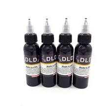 4 бутылки 4 унций набор краски для тату 60 мл черная профессиональная краска для перманентного макияжа