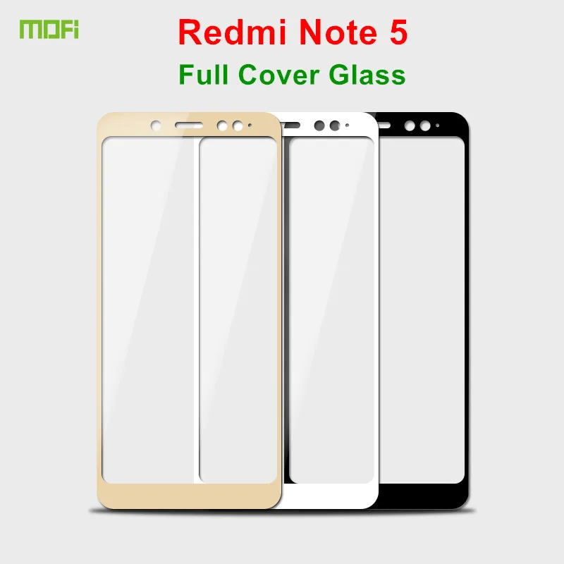 Xiaomi Redmi Note 5 Glass Tempered 5.99 inch MOFi Full Cover Protective Film Screen Protector Redmi Note 5 Pro Tempered Glass