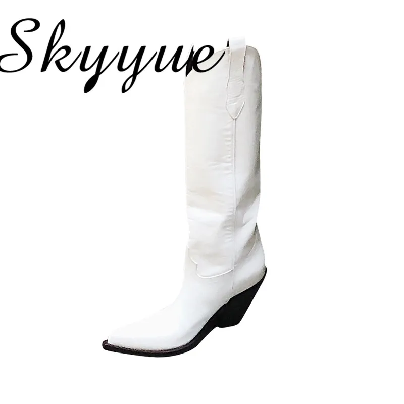 Medvetentoma 買取 Skyyue 新ブラックホワイトカウボーイオートバイスリップ厚いヒール女性 冬のニーハイブーツの靴女性 通販 価格 Medvetentoma 買取 Skyyue 新ブラックホワイトカウボーイオートバイスリップ厚いヒール女性 冬のニーハイブーツの靴女性 通販 価格